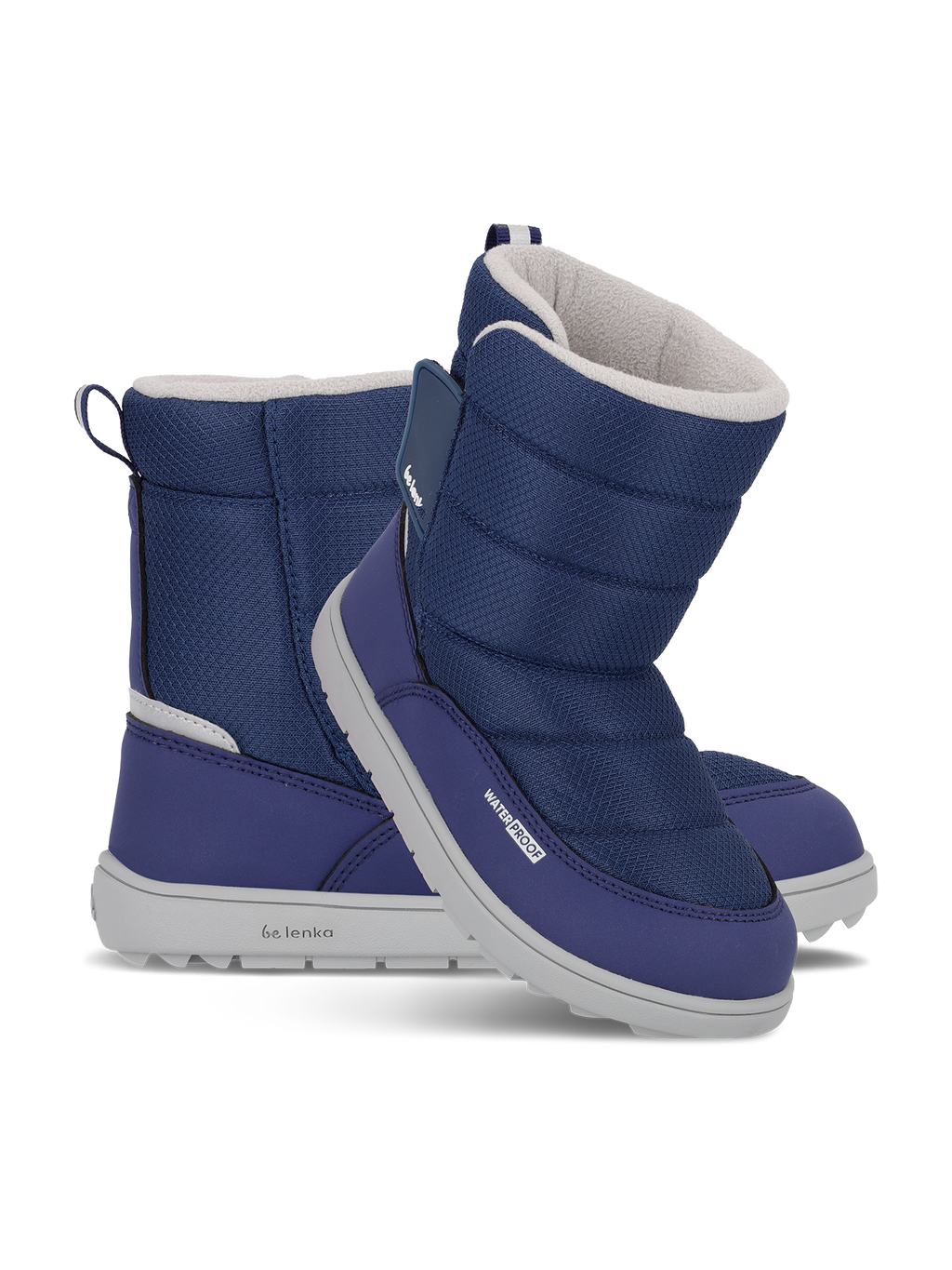 Kinder Barfuß Winterstiefel Be Lenka Ailo Junior - Dark Blue