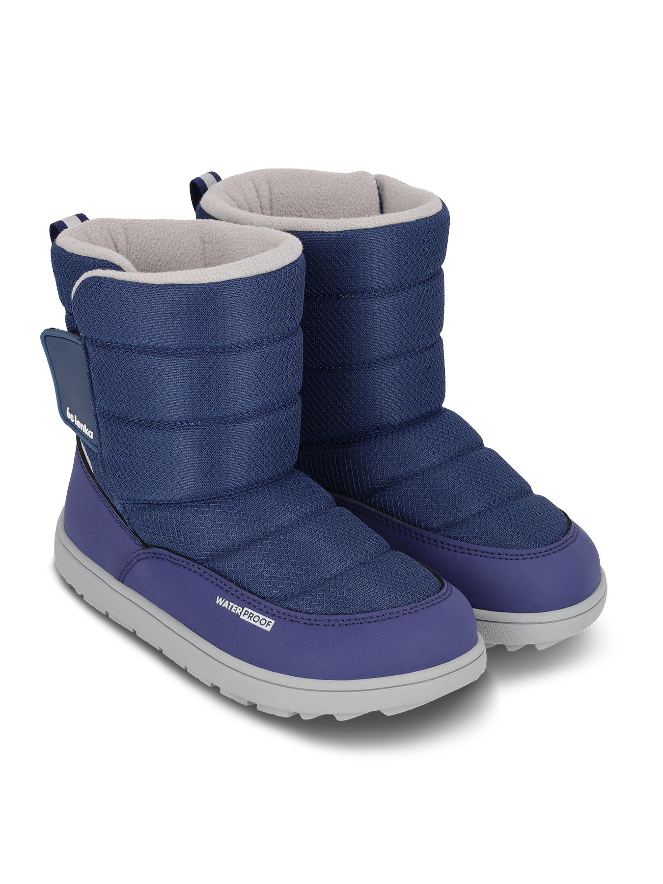 Kids barefoot snow boots Be Lenka Ailo Kids - Dark Blue