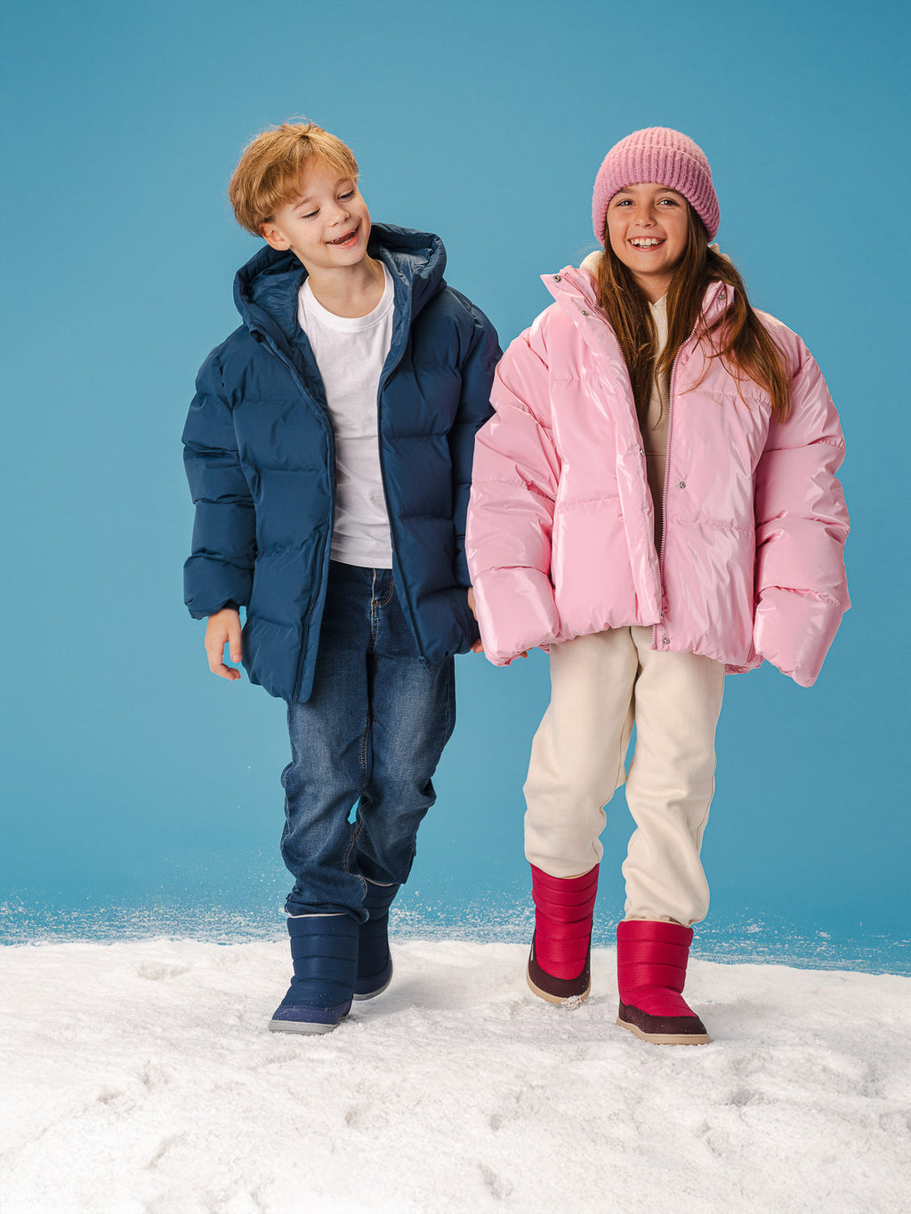 Kinder Barfuß Winterstiefel Be Lenka Ailo Kids - Berry