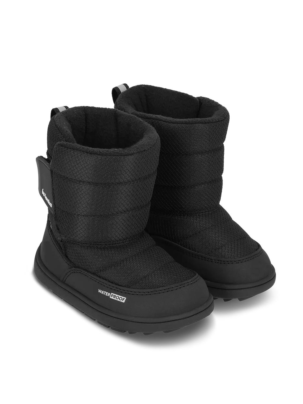 Kids barefoot snow boots Be Lenka Ailo Preschool - All Black