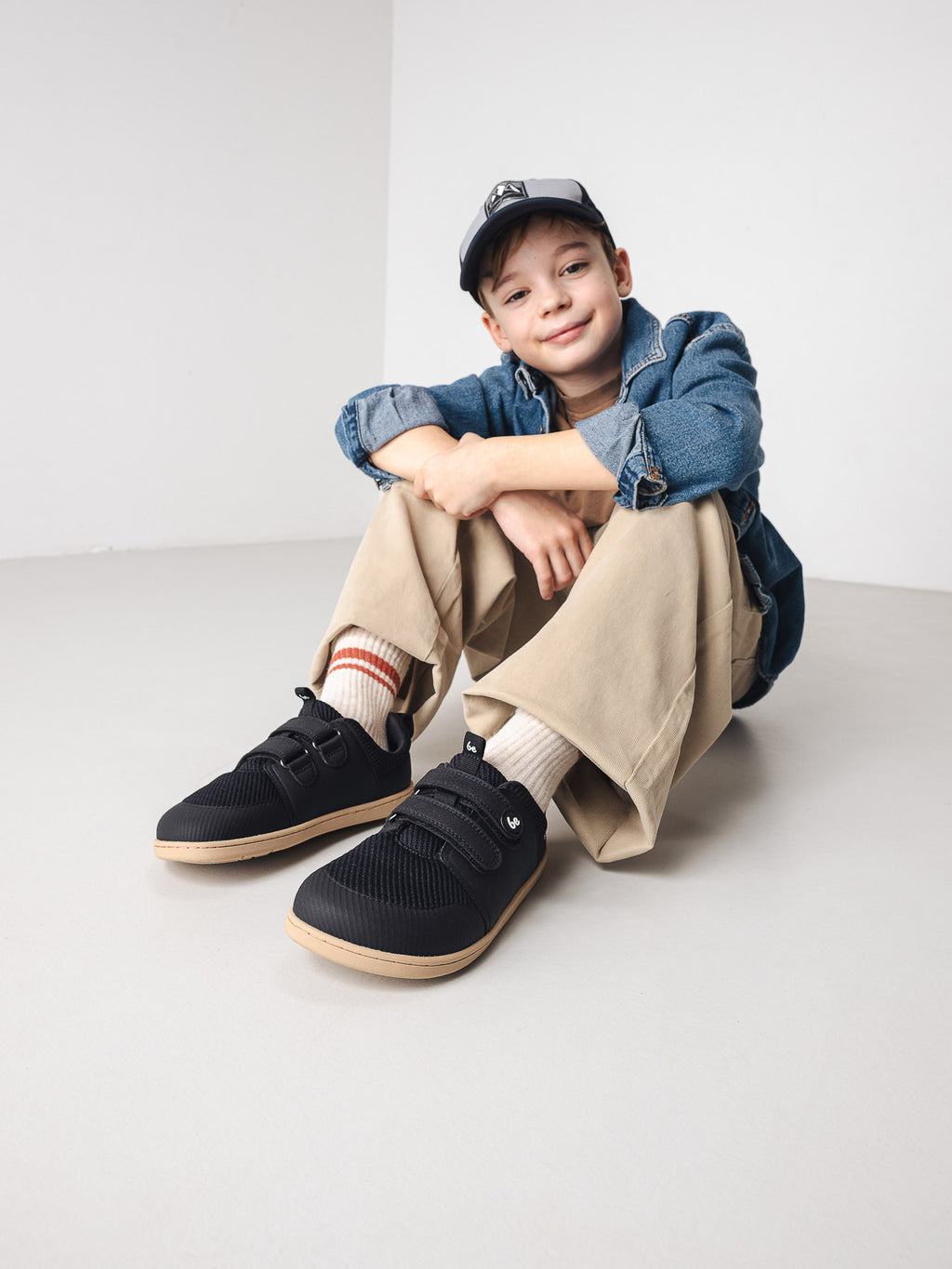 Kinder Barfuß Sneaker Be Lenka Bounty Kids - Schwarz