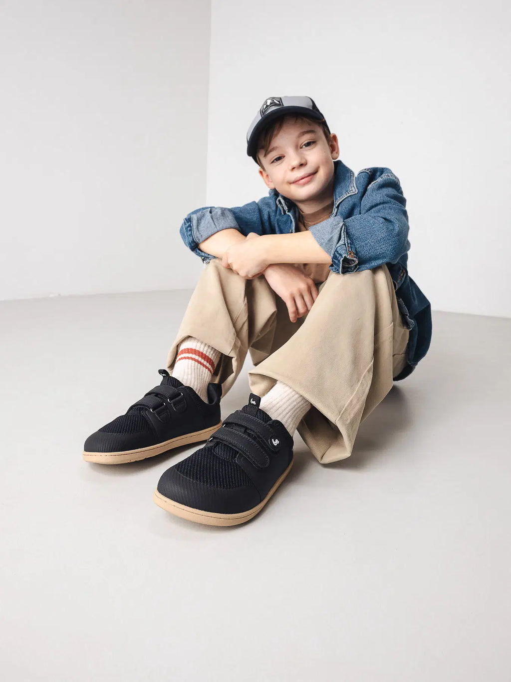 Kinder Barfuß Sneaker Be Lenka Bounty Kids - Schwarz