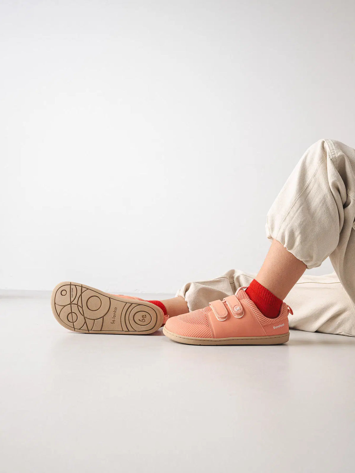 Barfußschuhe für Kinder Be Lenka Bounty Kids - Coral Pink