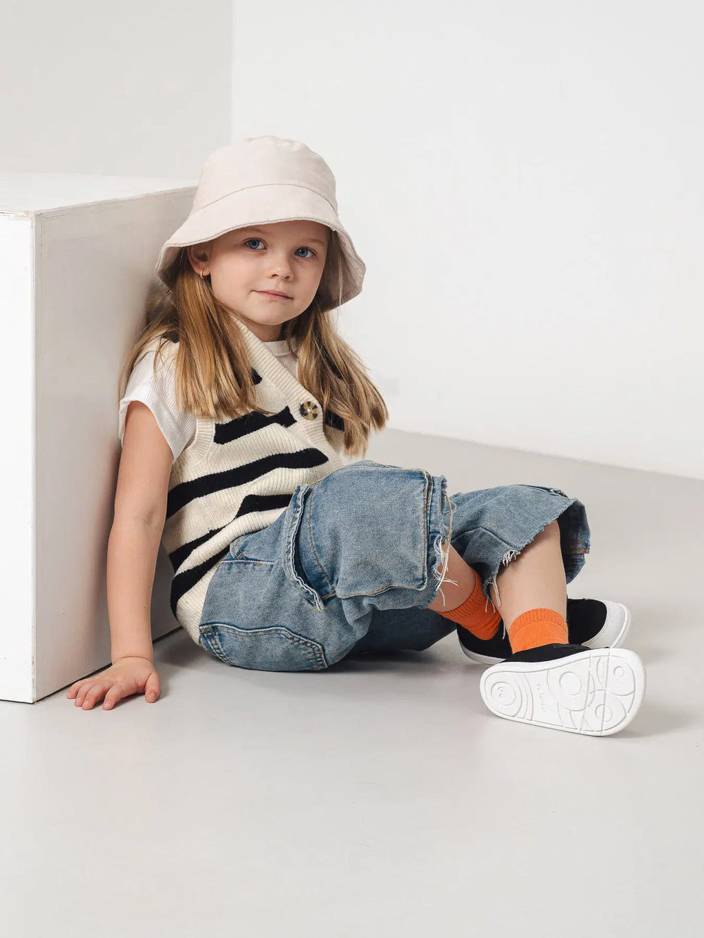 Kids barefoot sneakers Be Lenka Canvi Preschool - Black & White