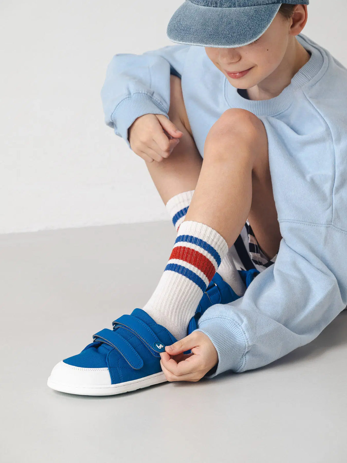 Kids barefoot sneakers Be Lenka Canvi Kids - Blue