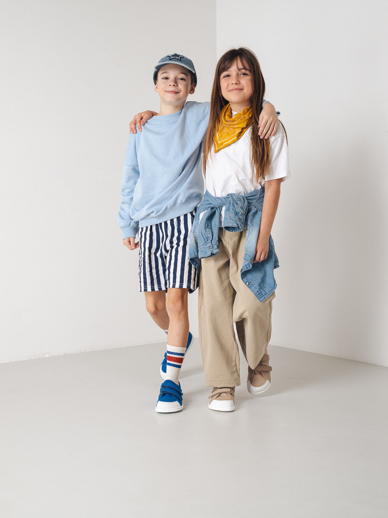 Kinder Barfußschuhe Be Lenka Canvi Kids - Blau
