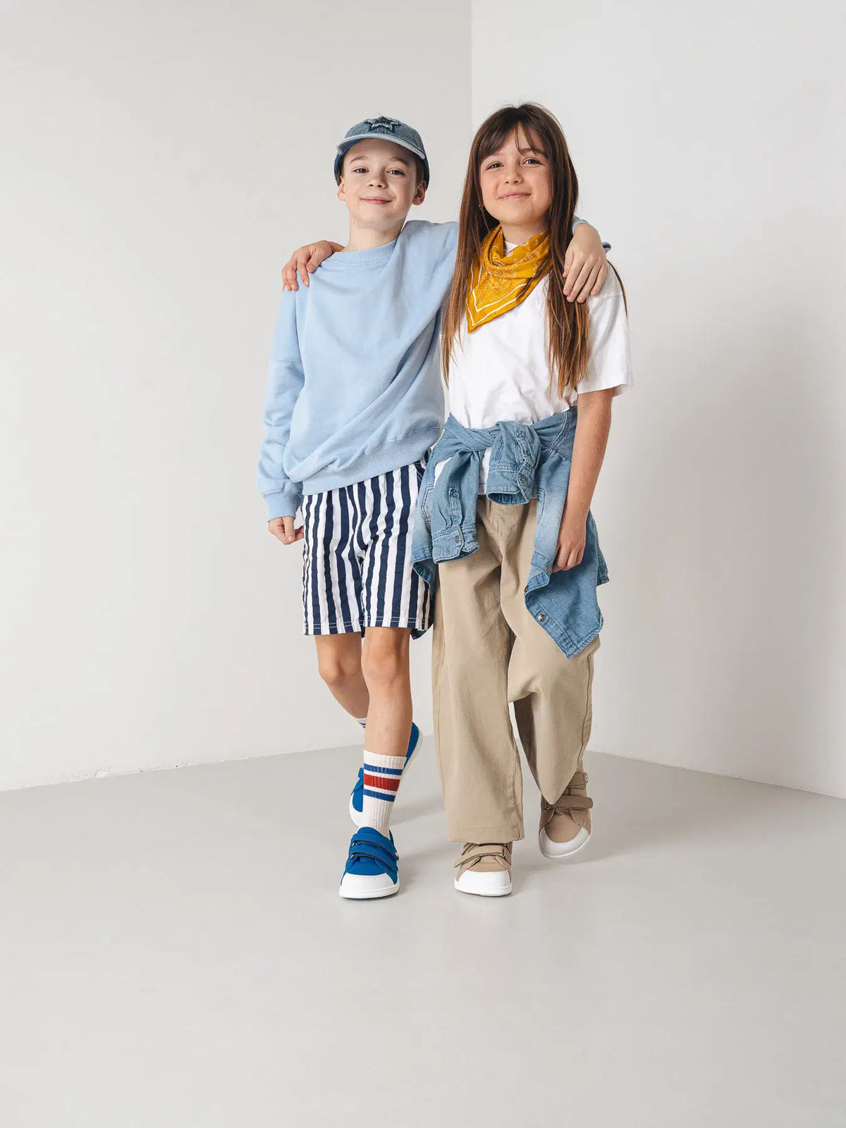 Kids barefoot sneakers Be Lenka Canvi Kids - Blue