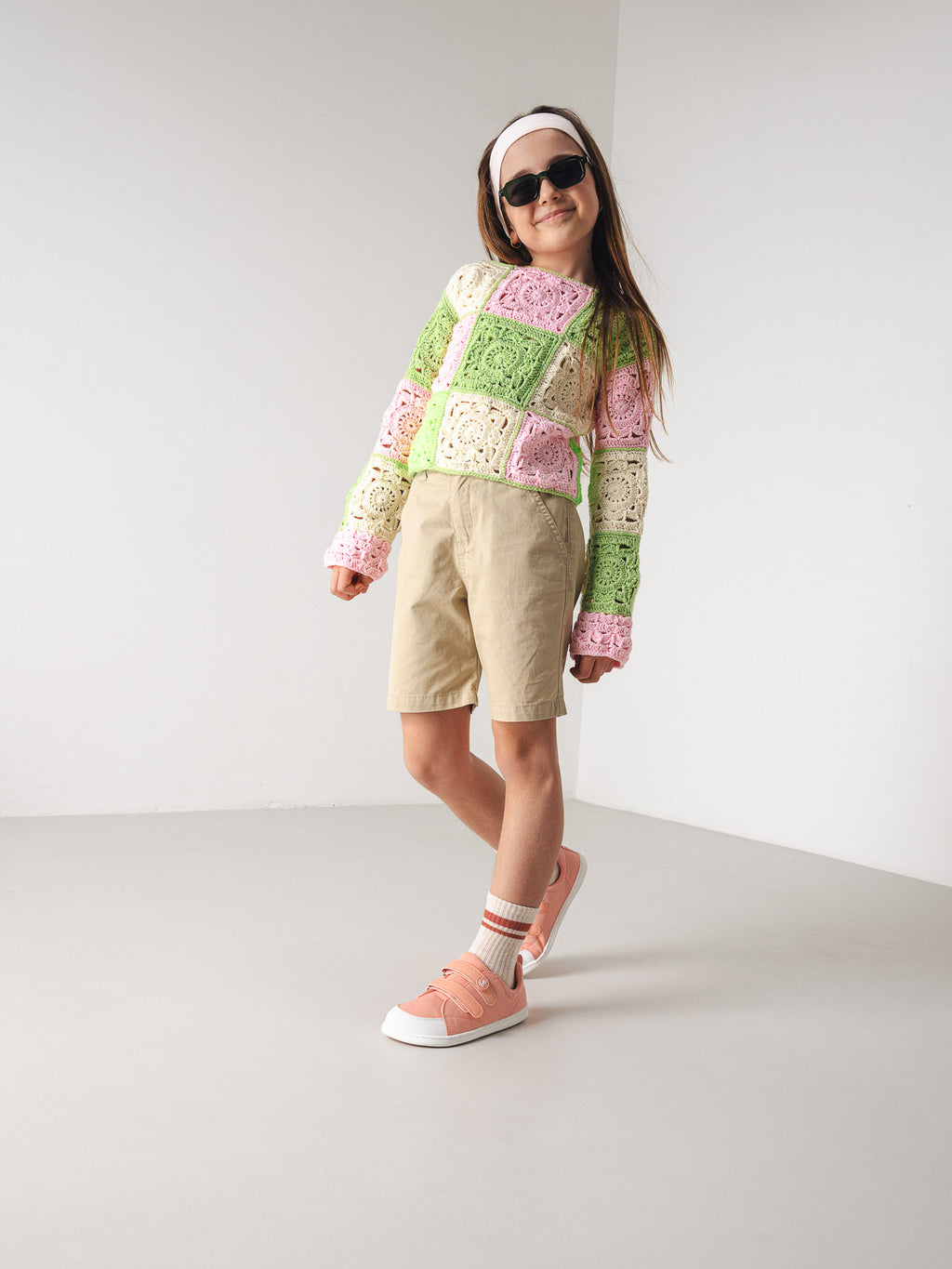 Kinder Barfußschuhe Be Lenka Canvi Kids - Coral Pink