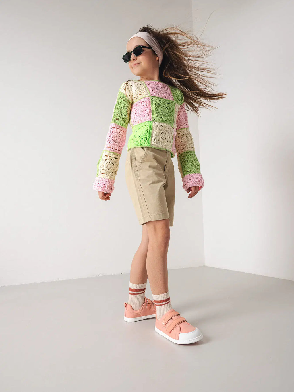 Kinder Barfußschuhe Be Lenka Canvi Kids - Coral Pink