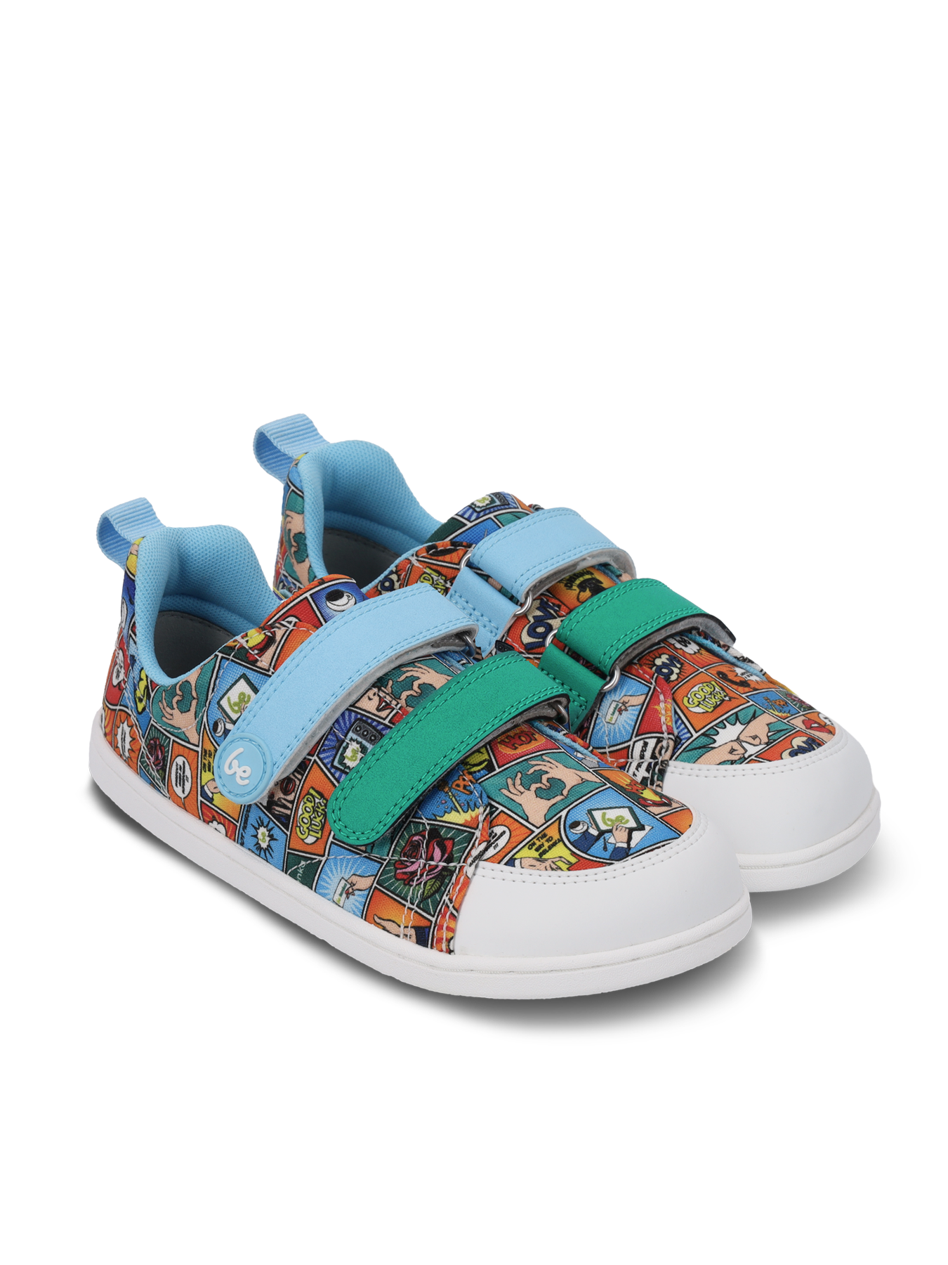 Kids barefoot sneakers Be Lenka Canvi Preschool - Comics Color