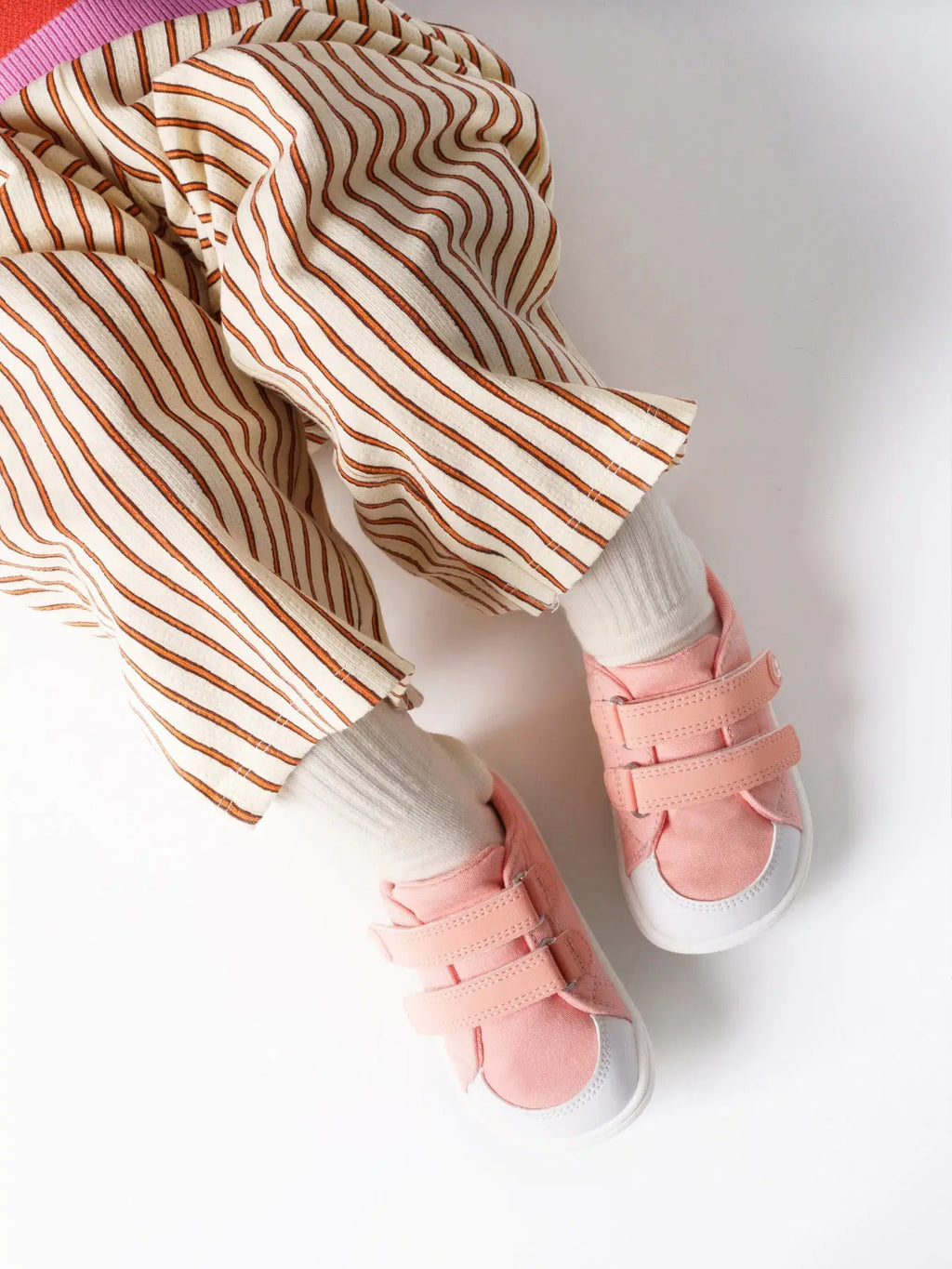 Barfuß-Sneaker für Kinder Be Lenka Canvi Preschool - Korallenrosa