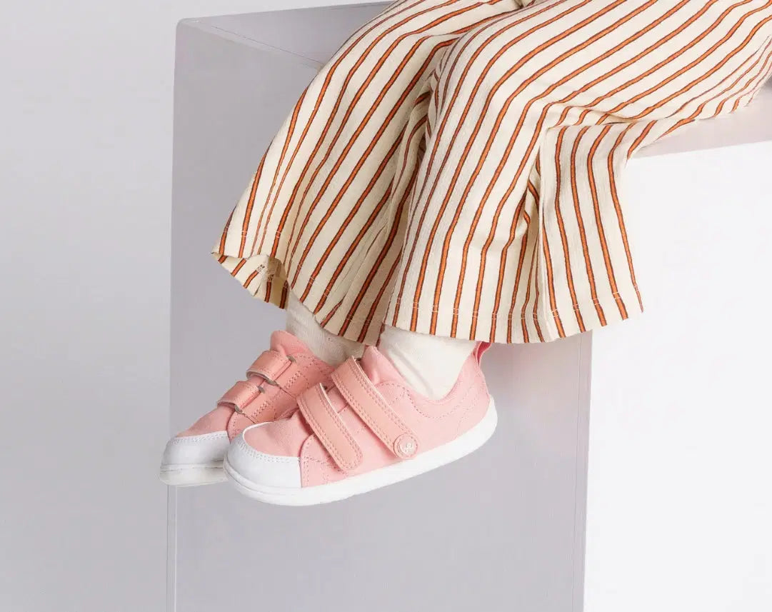Barfuß-Sneaker für Kinder Be Lenka Canvi Preschool - Korallenrosa