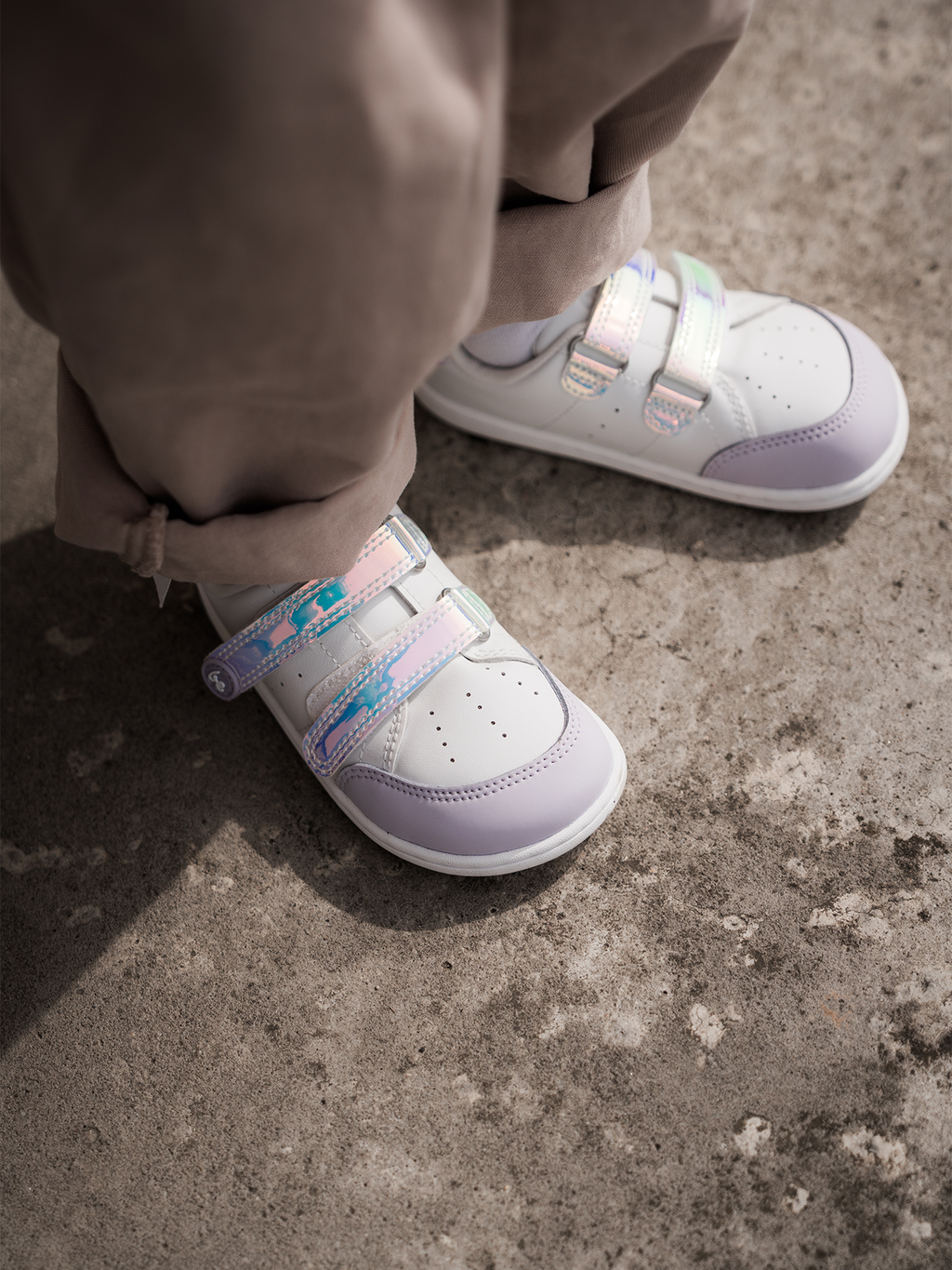 Barfußschuhe für Kinder Be Lenka Energise Kids - Weiß & Irisierend