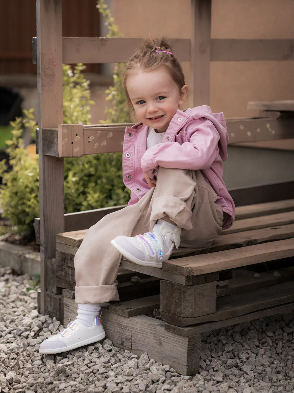 Kids barefoot sneakers Be Lenka Energise Kids - White & Iridescent