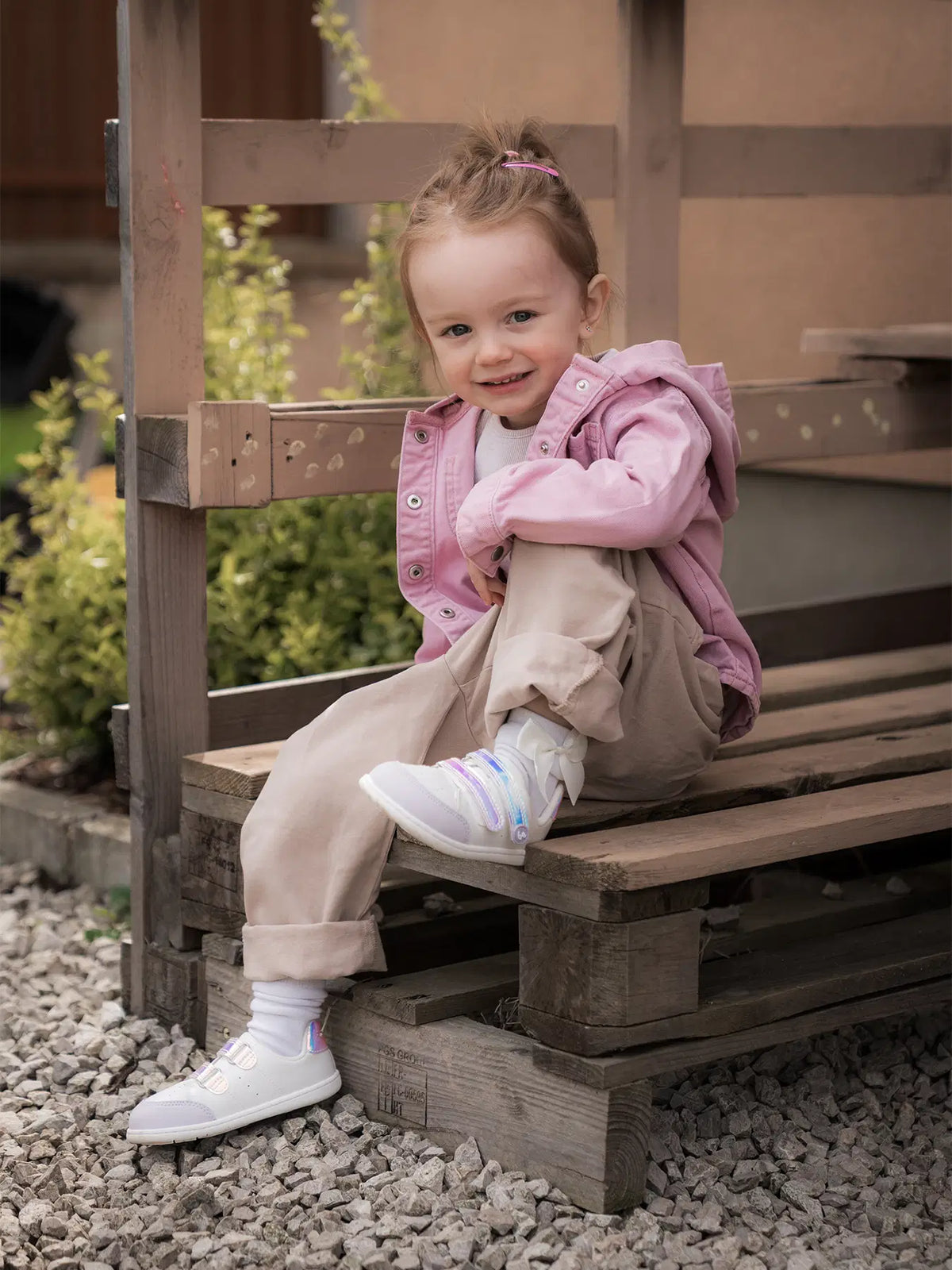 Kids barefoot sneakers Be Lenka Energise Kids - White & Iridescent