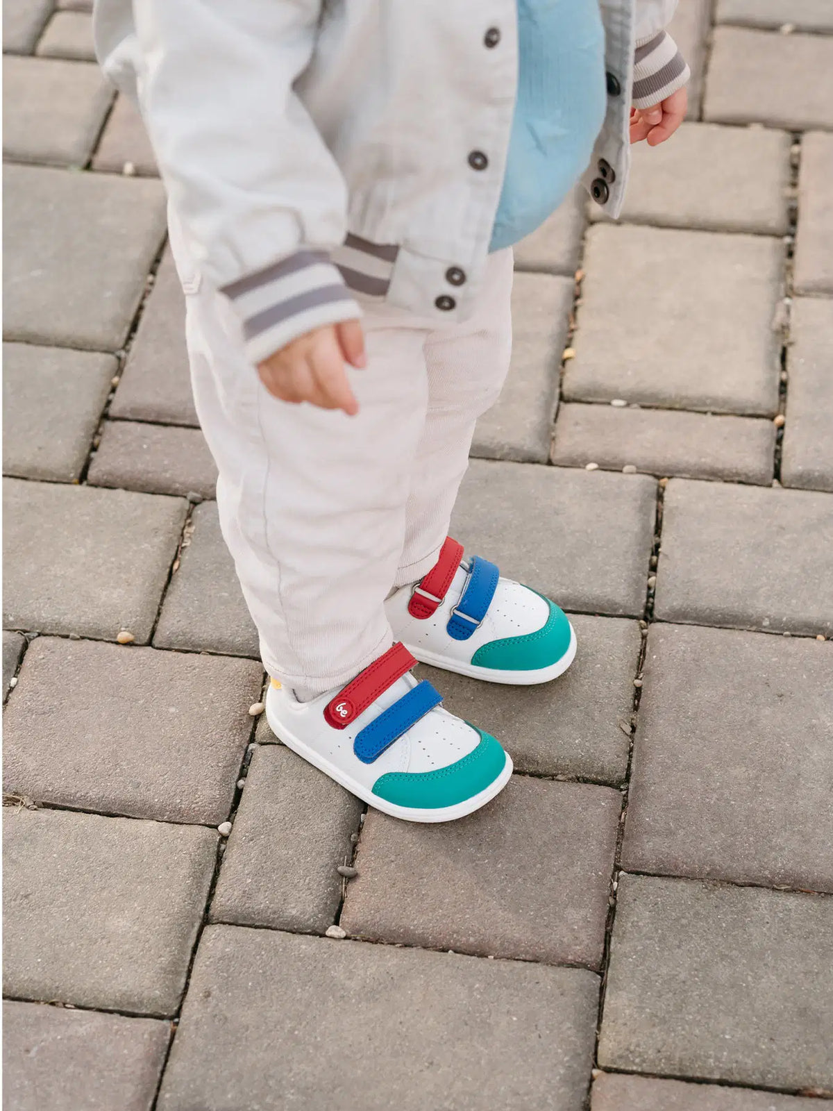 Barfußschuhe für Kinder Be Lenka Energise Preschool – Weiß & Mehrfarbig