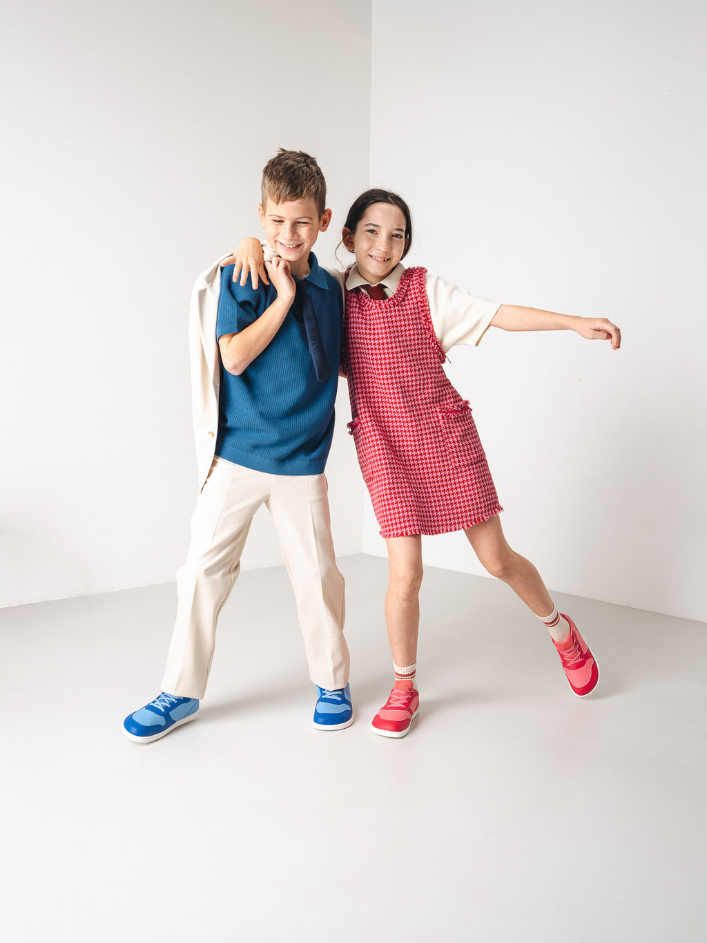 Kinder Barfuß Sneaker Be Lenka Scoot Junior – Hell & Dunkelrosa