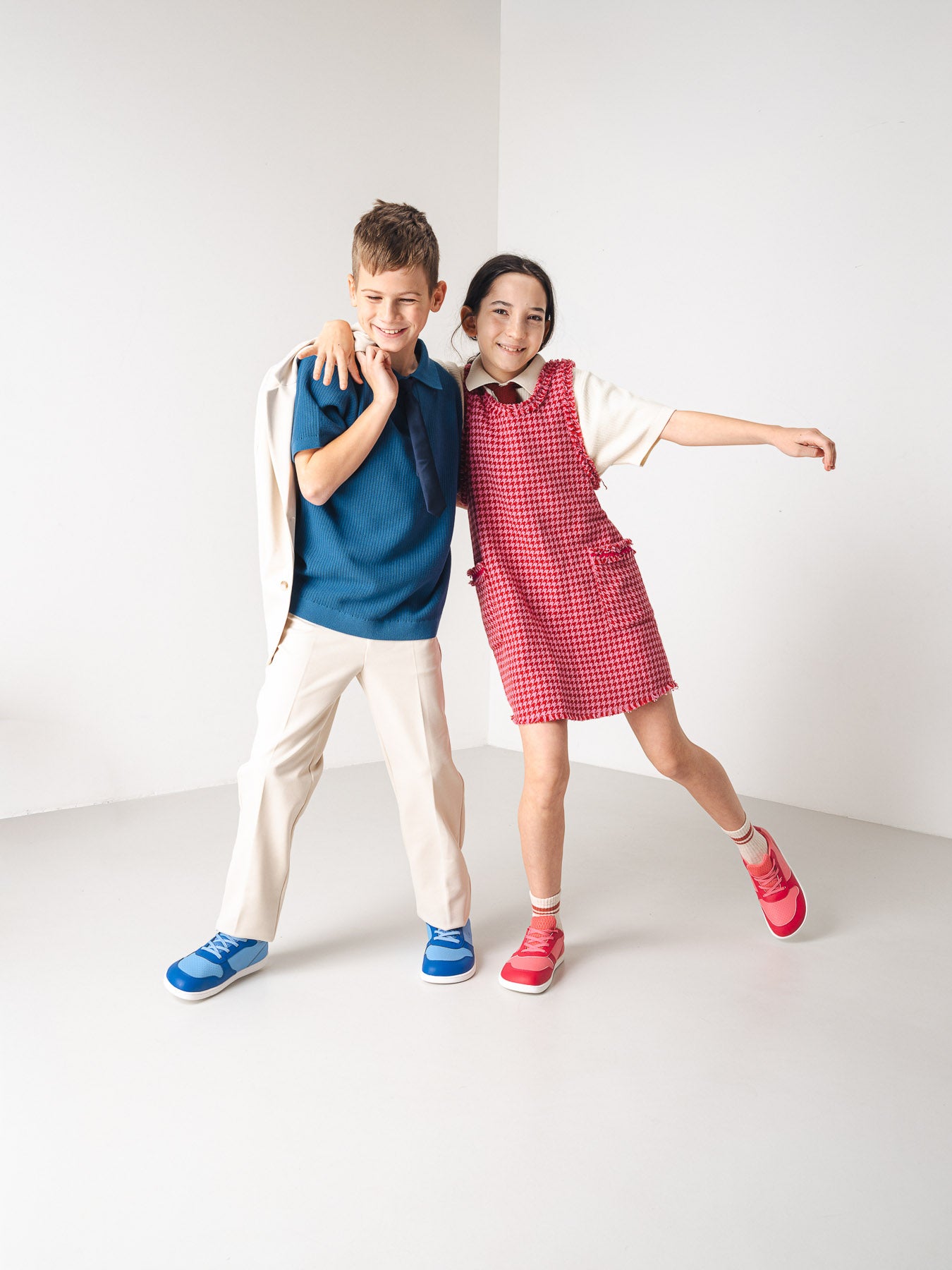 Kinder Barfuß Sneaker Be Lenka Scoot Junior – Hell & Dunkelrosa