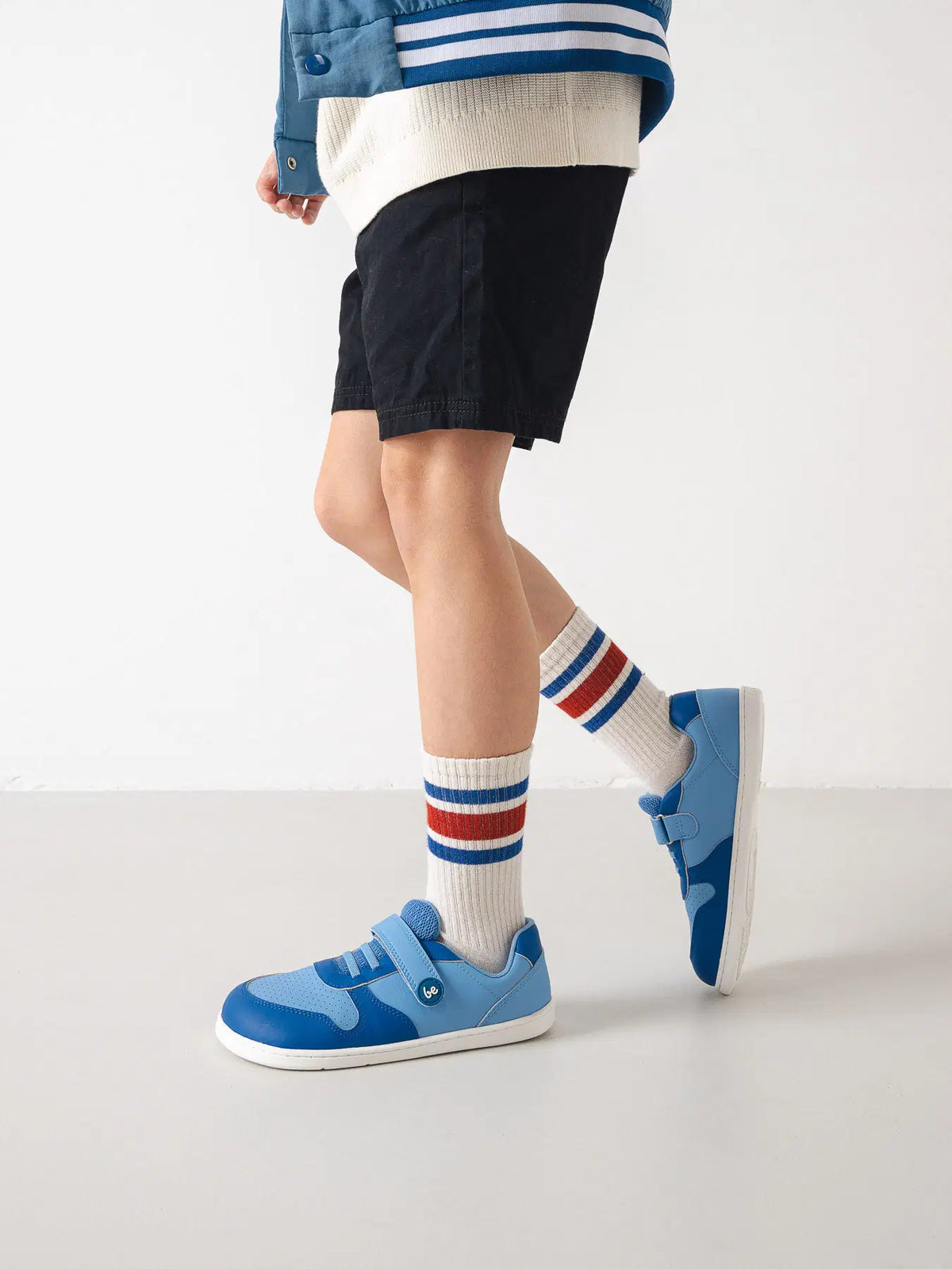 Kids barefoot sneakers Be Lenka Scoot Kids - Light & Royale Blue
