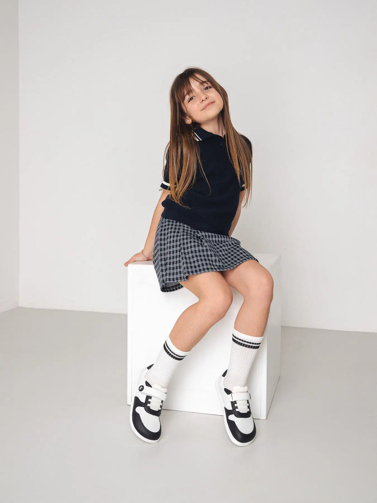 Kinder Barfuß Sneaker Be Lenka Scoot Kids - White & Black