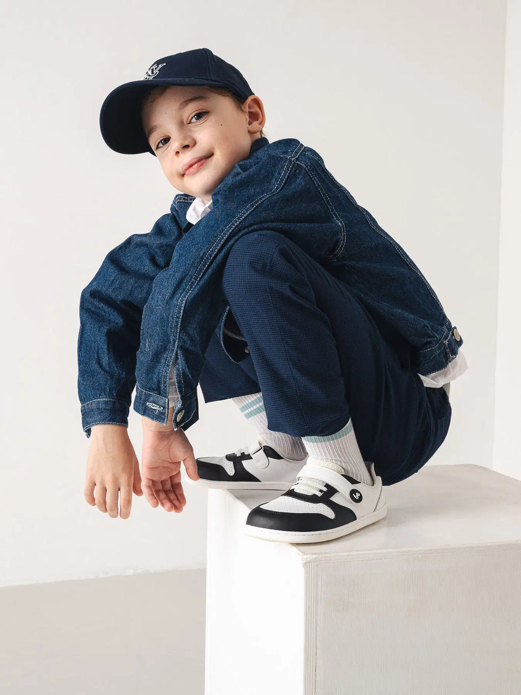 Kinder Barfuß Sneaker Be Lenka Scoot Kids - White & Black