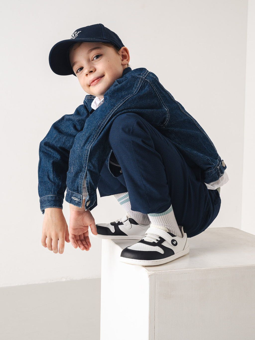 Kinder Barfuß Sneaker Be Lenka Scoot Kids - White & Black
