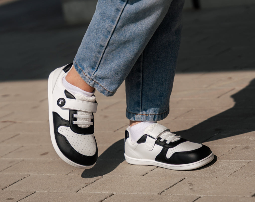 Kinder Barfuß Sneaker Be Lenka Scoot Kids - White & Black