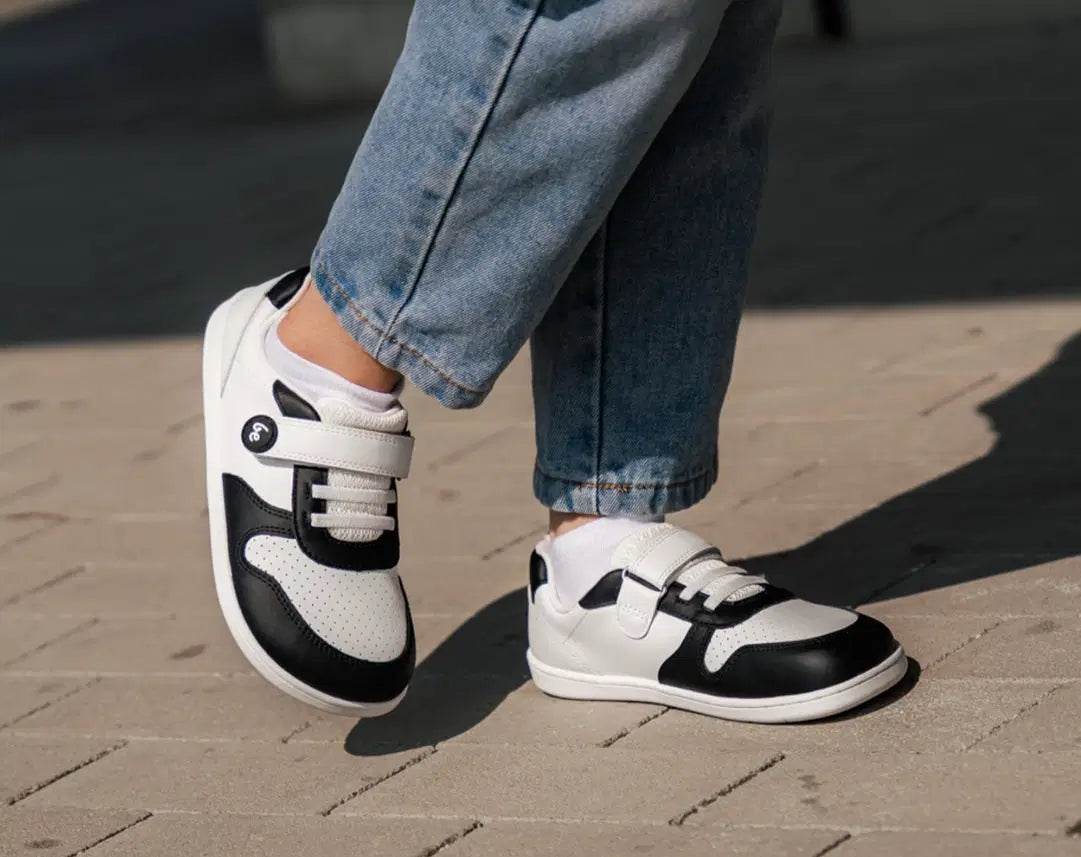 Kinder Barfuß Sneaker Be Lenka Scoot Kids - White & Black