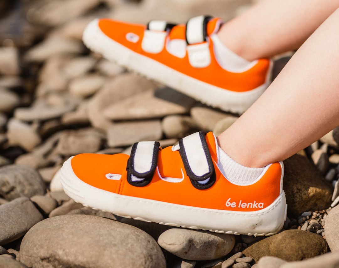 Be Lenka Kids Barfuß-Sneaker Seasiders - Orangy