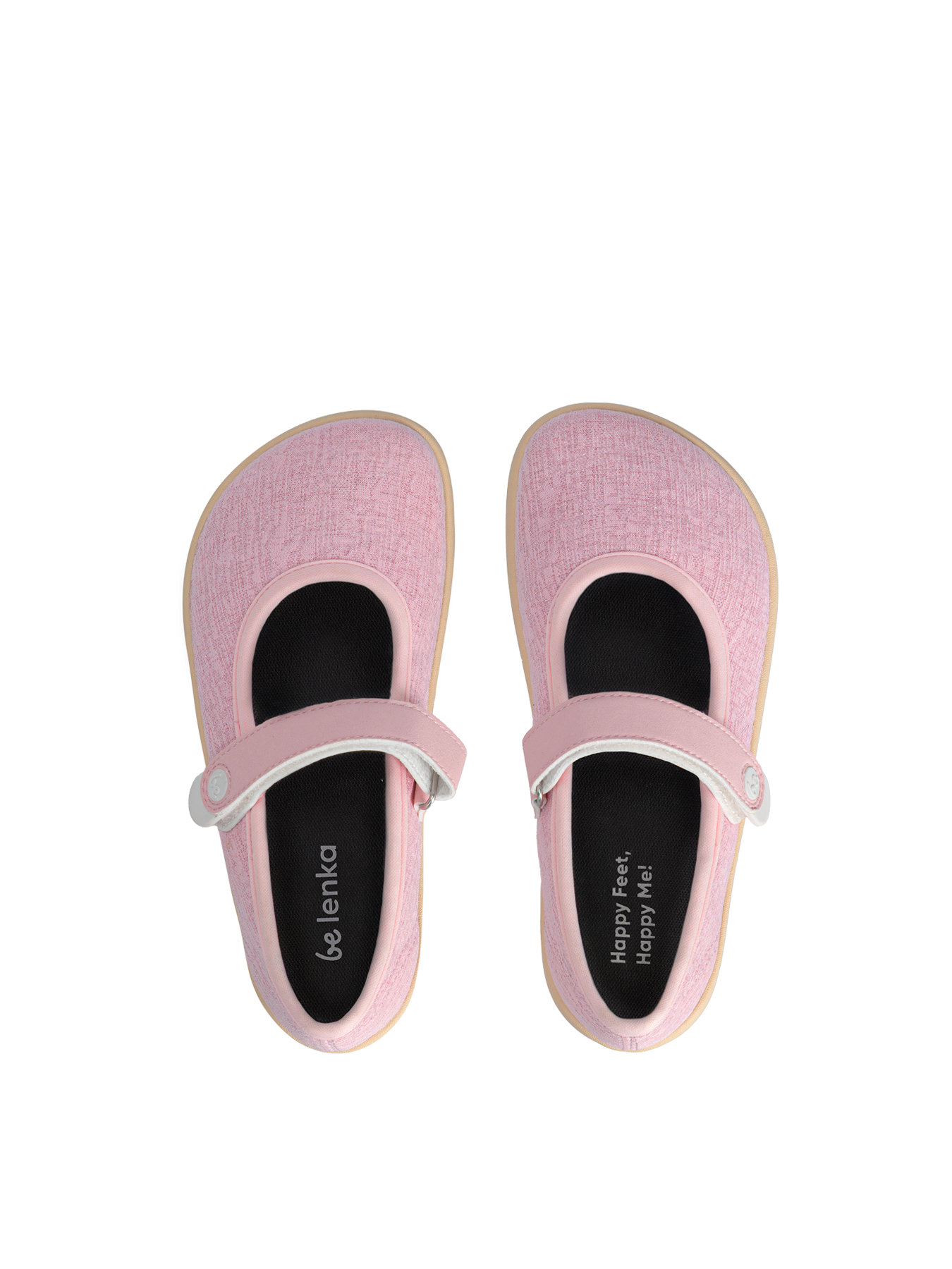 Kinder Barfuß Ballerinas Be Lenka Tinkee Kids - Pink Sparkle
