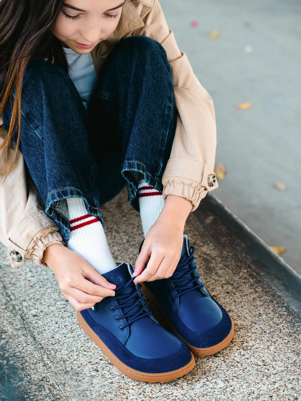 Kinder Barfußschuhe Be Lenka Elio Junior - Dunkelblau