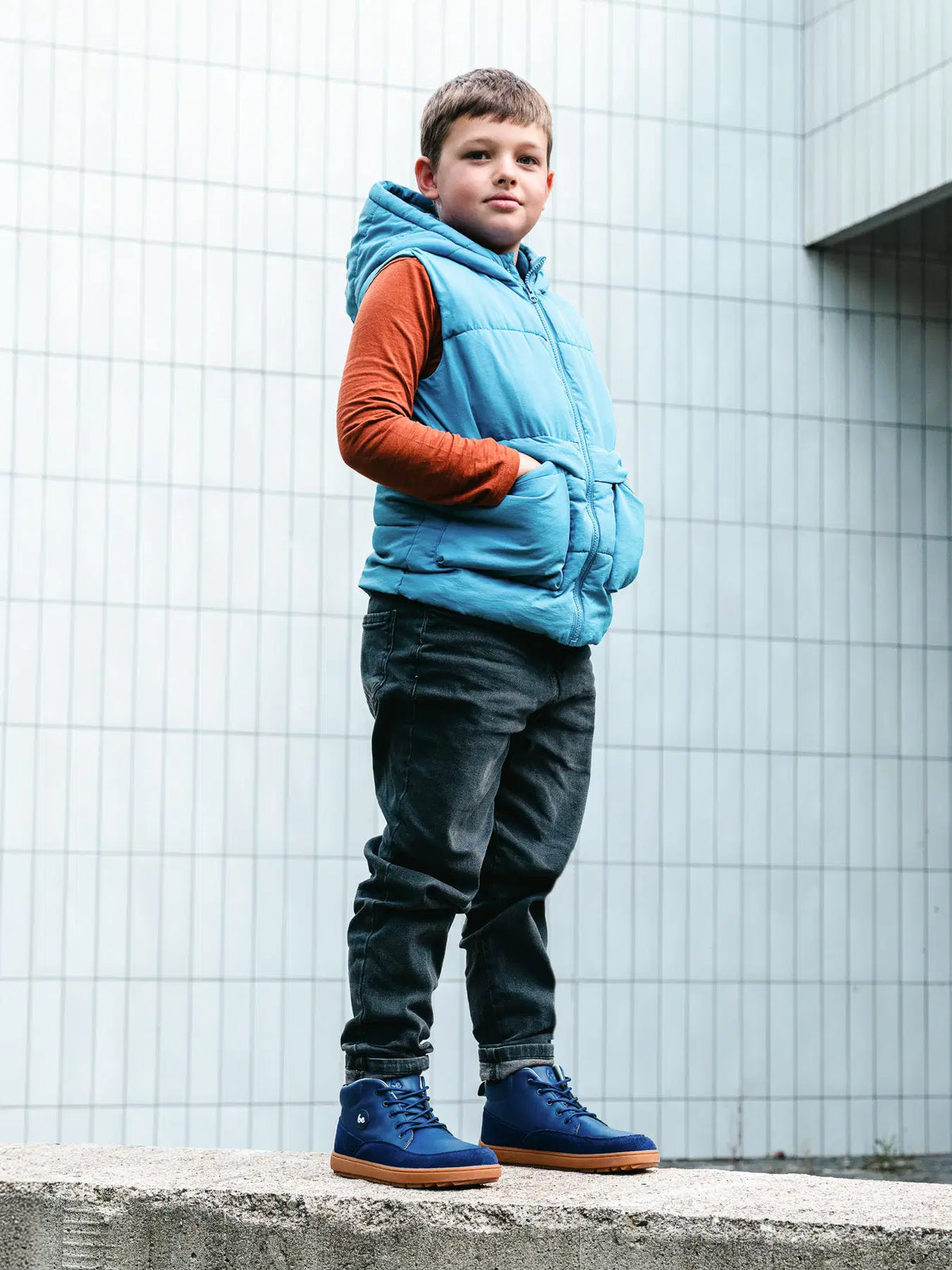 Kinder Barfußschuhe Be Lenka Elio Junior - Dunkelblau