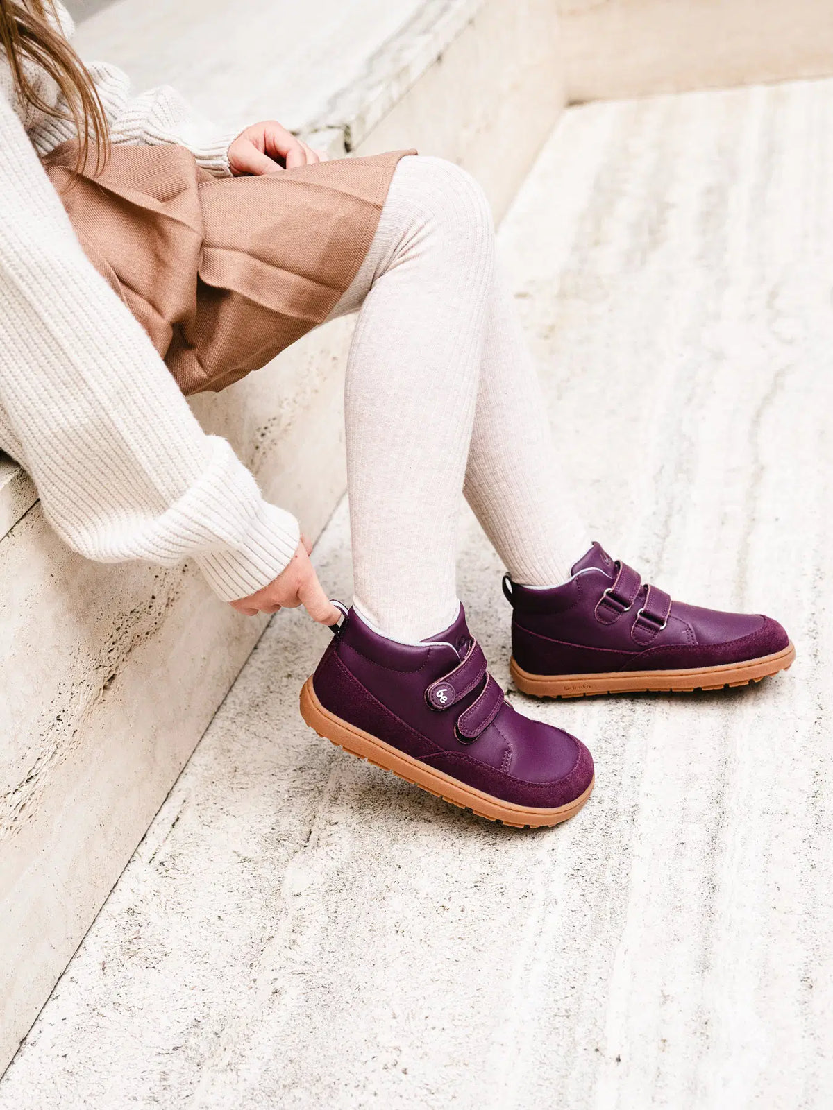 Kids barefoot shoes Be Lenka Elio Kids - Berry