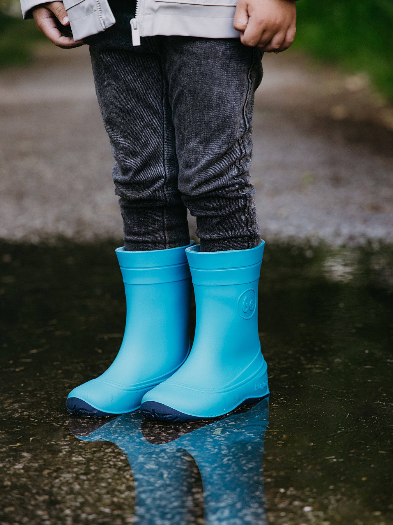 Kinder Barfuß-Regenstiefel Be Lenka Pudds - Aquablau