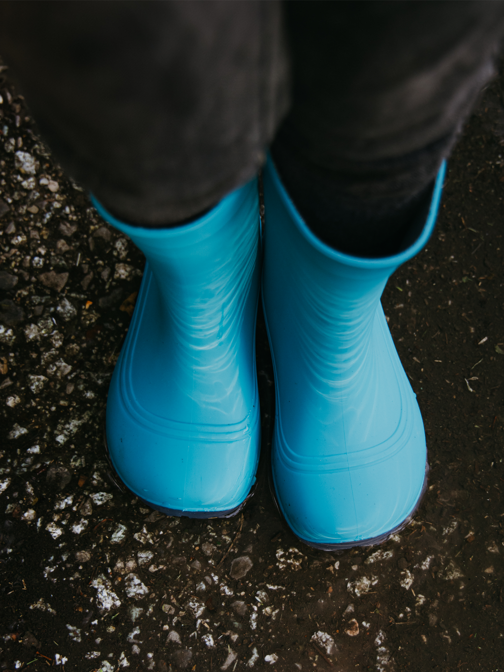 Kinder Barfuß-Regenstiefel Be Lenka Pudds - Aquablau