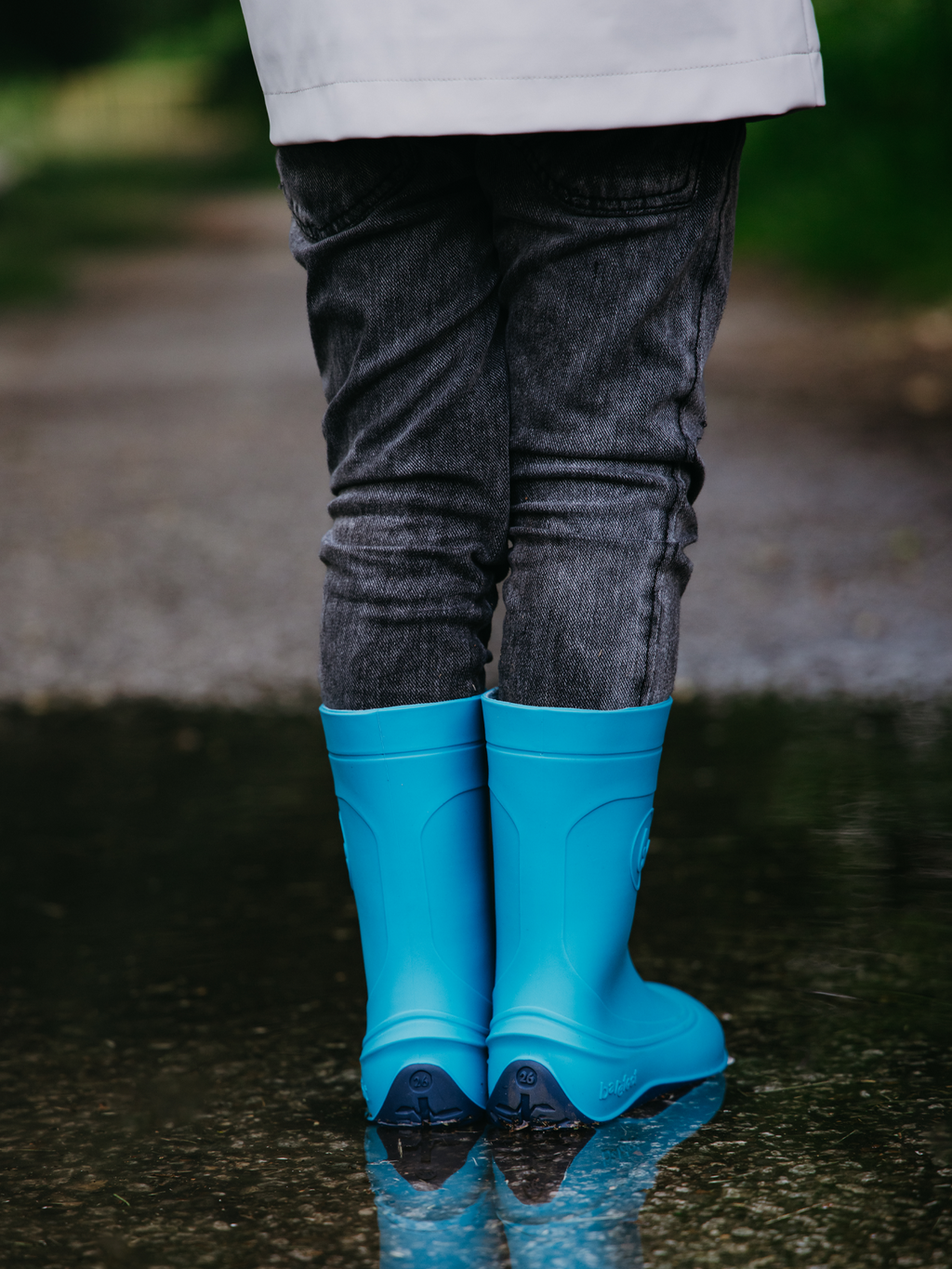 Kinder Barfuß-Regenstiefel Be Lenka Pudds - Aquablau