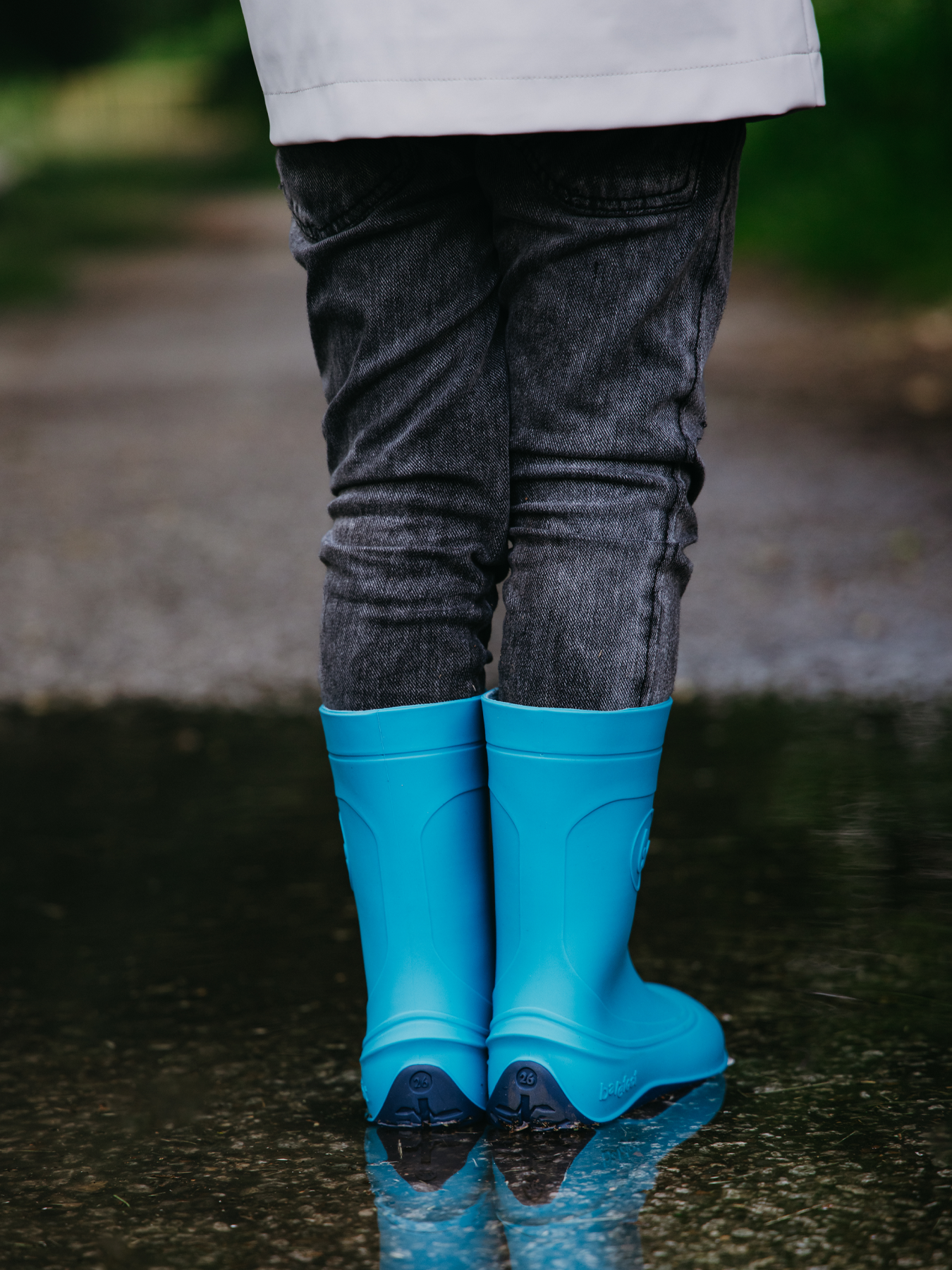 Kinder Barfuß-Regenstiefel Be Lenka Pudds - Aquablau