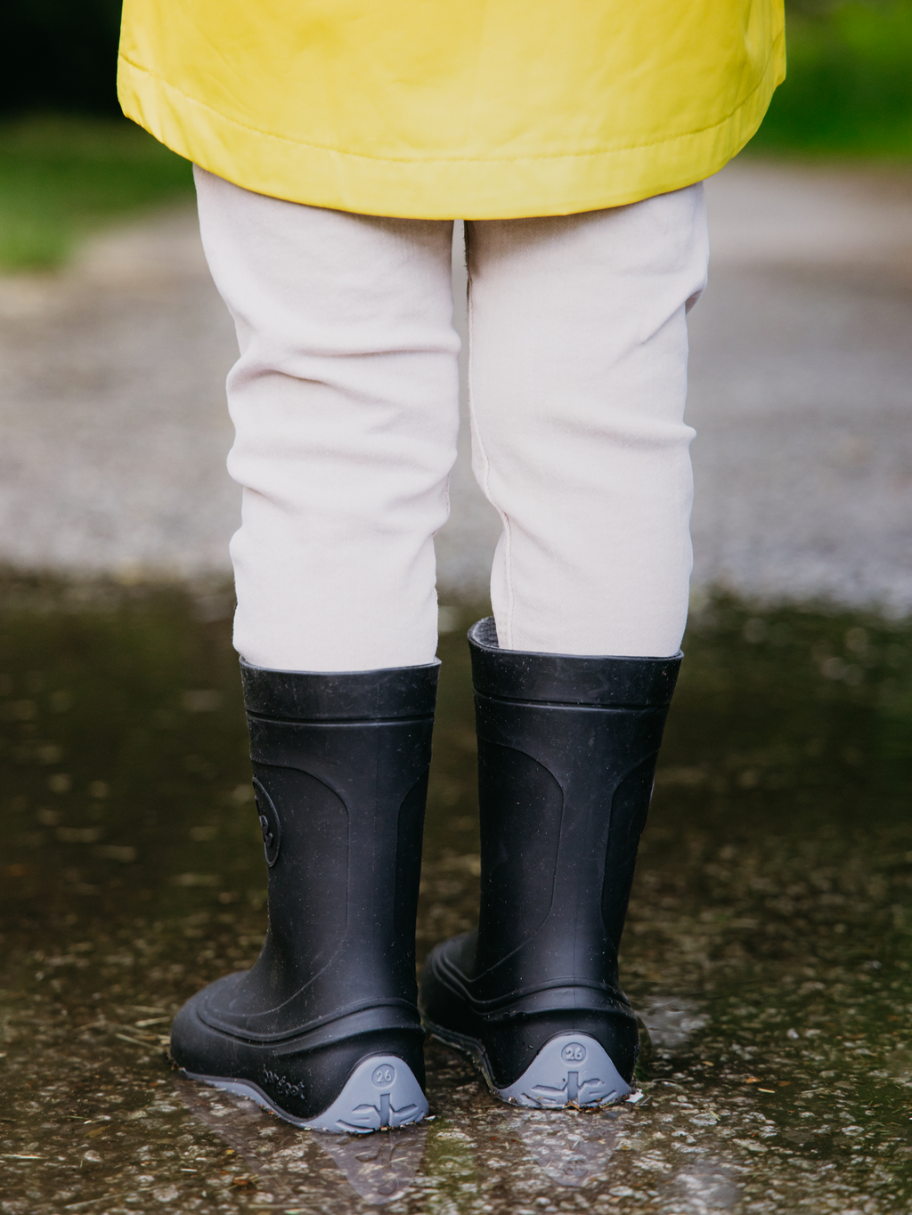 Kinder Barfuß-Regenstiefel Be Lenka Pudds - Schwarz