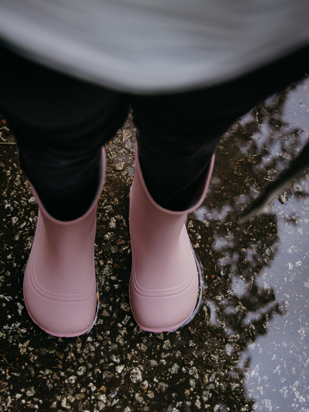 Kinder Barfuß-Regenstiefel Be Lenka Pudds - Misty Pink