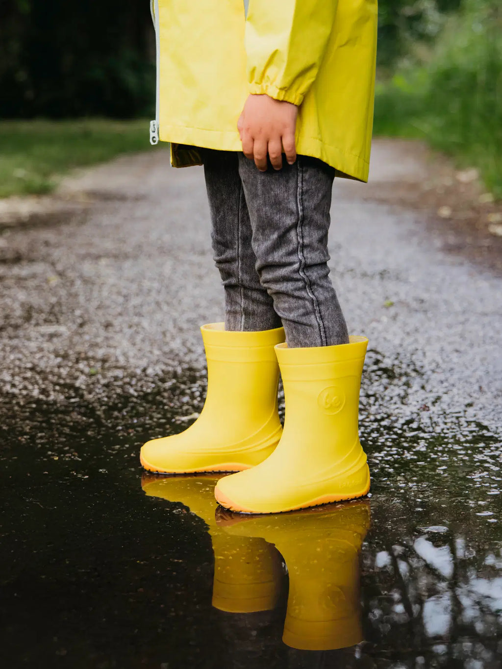 Kinder Barfuß-Gummistiefel Be Lenka Pudds - Gelb