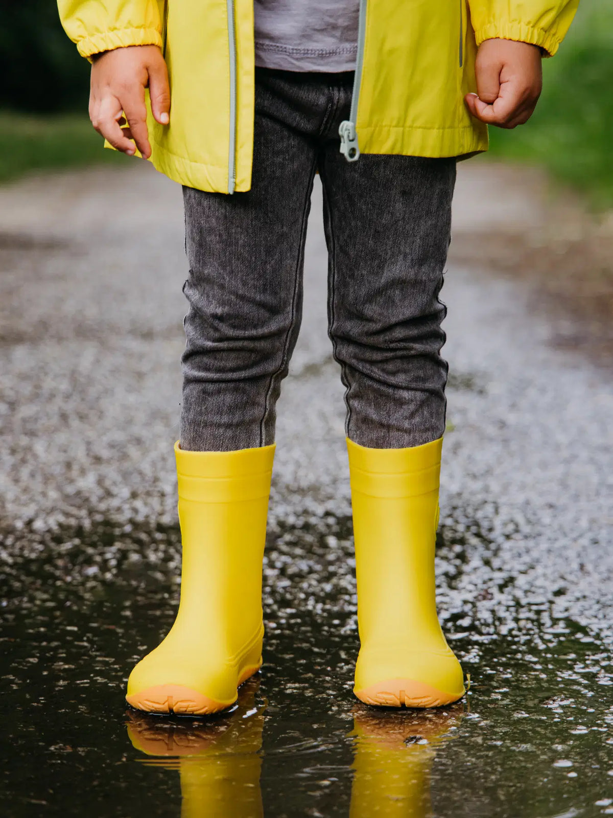 Kinder Barfuß-Gummistiefel Be Lenka Pudds - Gelb
