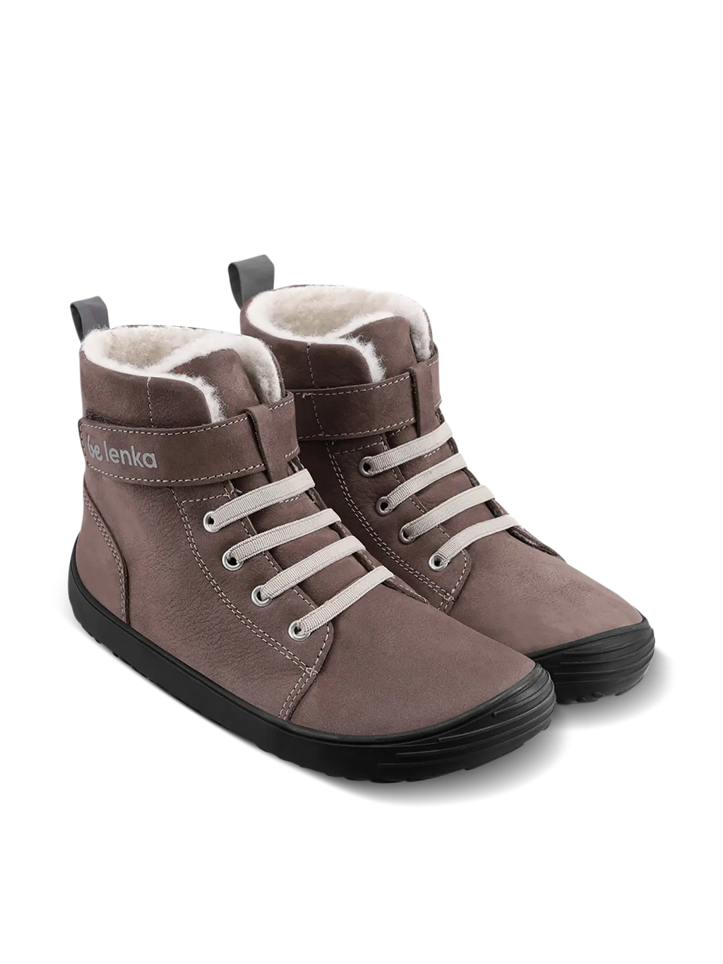 Winter barefoot boots Be Lenka Winter Kids - Chocolate