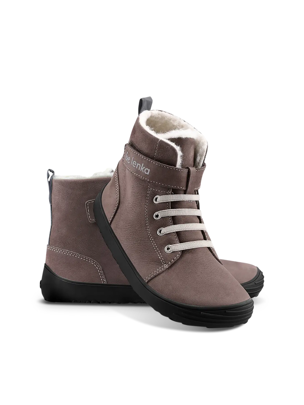 Winter barefoot boots Be Lenka Winter Kids - Chocolate