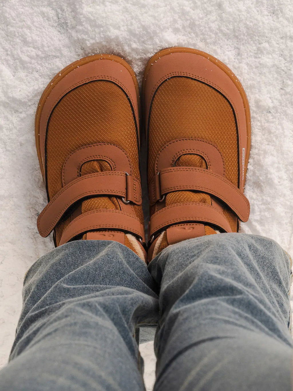 Kinder-Winter-Barfußstiefel Be Lenka Zippu Junior - All Brown