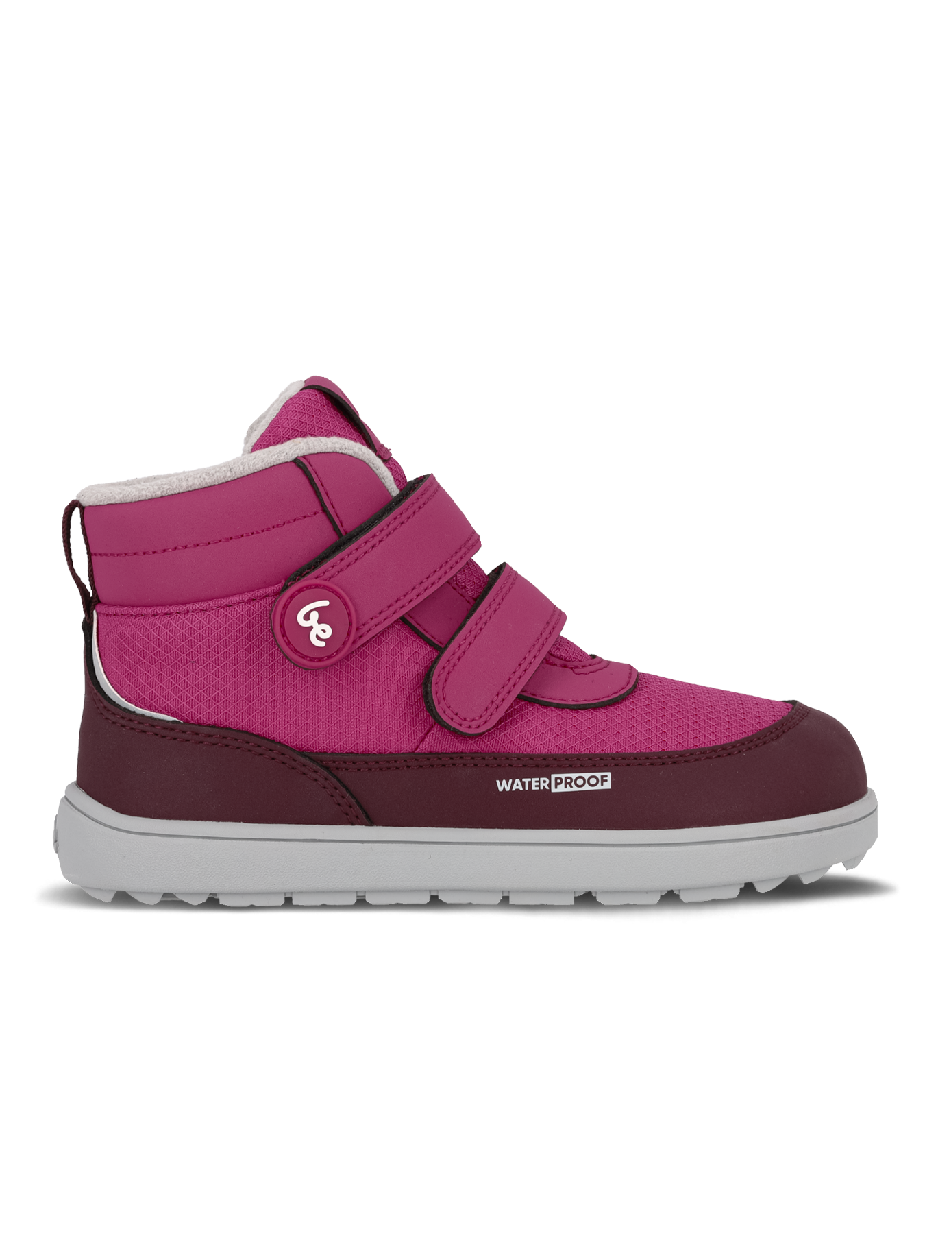 Kinder-Winter-Barfußschuhe Be Lenka Zippu Junior – Berry & Grey