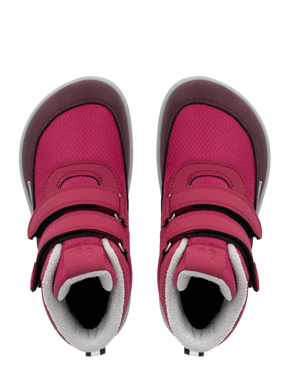 Kinder-Winter-Barfußschuhe Be Lenka Zippu Junior – Berry & Grey