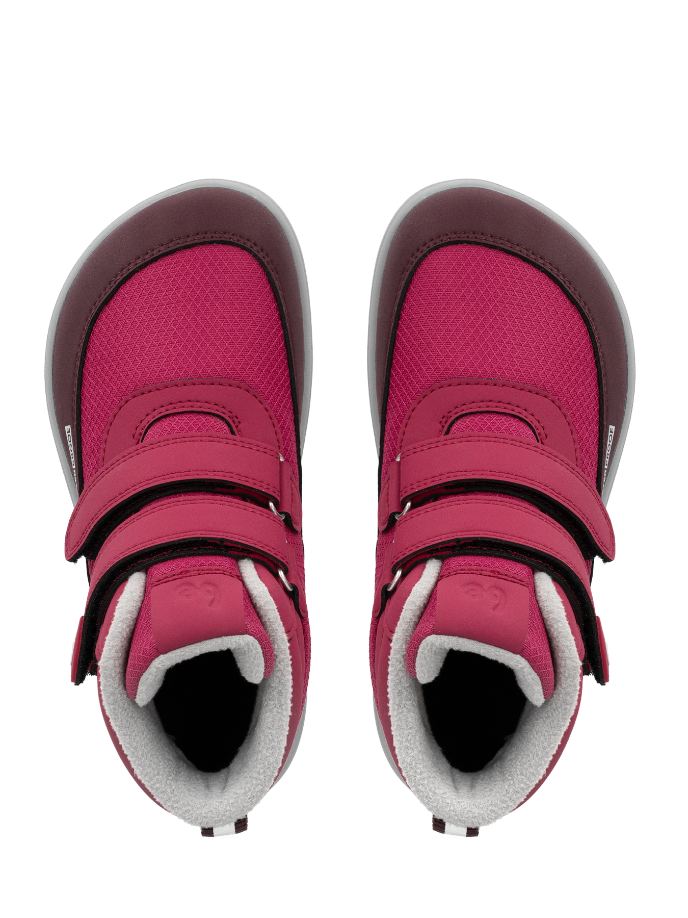 Kinder-Winter-Barfußschuhe Be Lenka Zippu Junior – Berry & Grey
