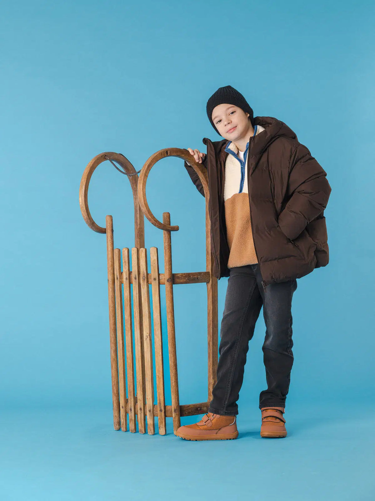 Kinder Winter Barfußschuhe Be Lenka Zippu Kids - All Brown