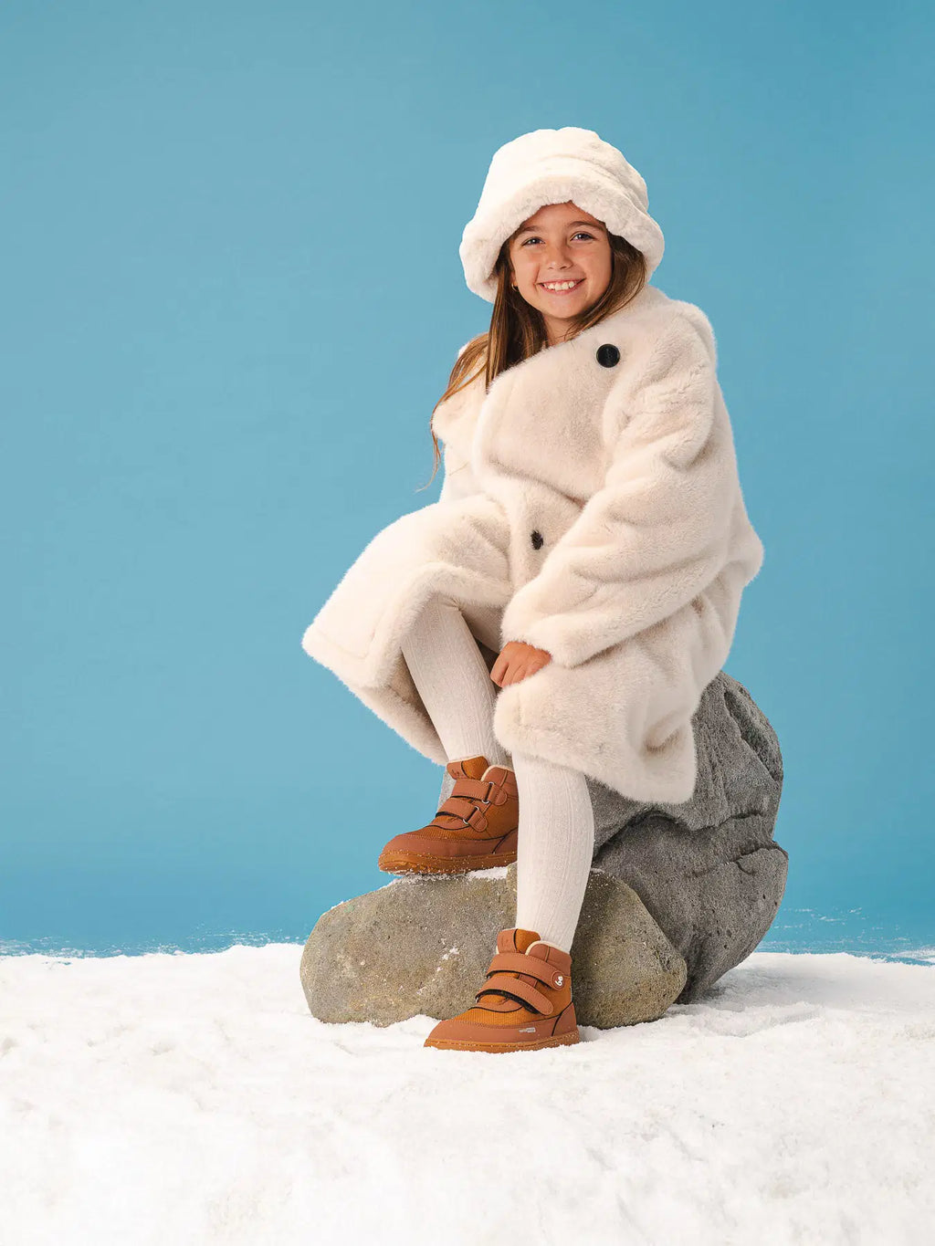 Kinder Winter Barfußschuhe Be Lenka Zippu Kids - All Brown
