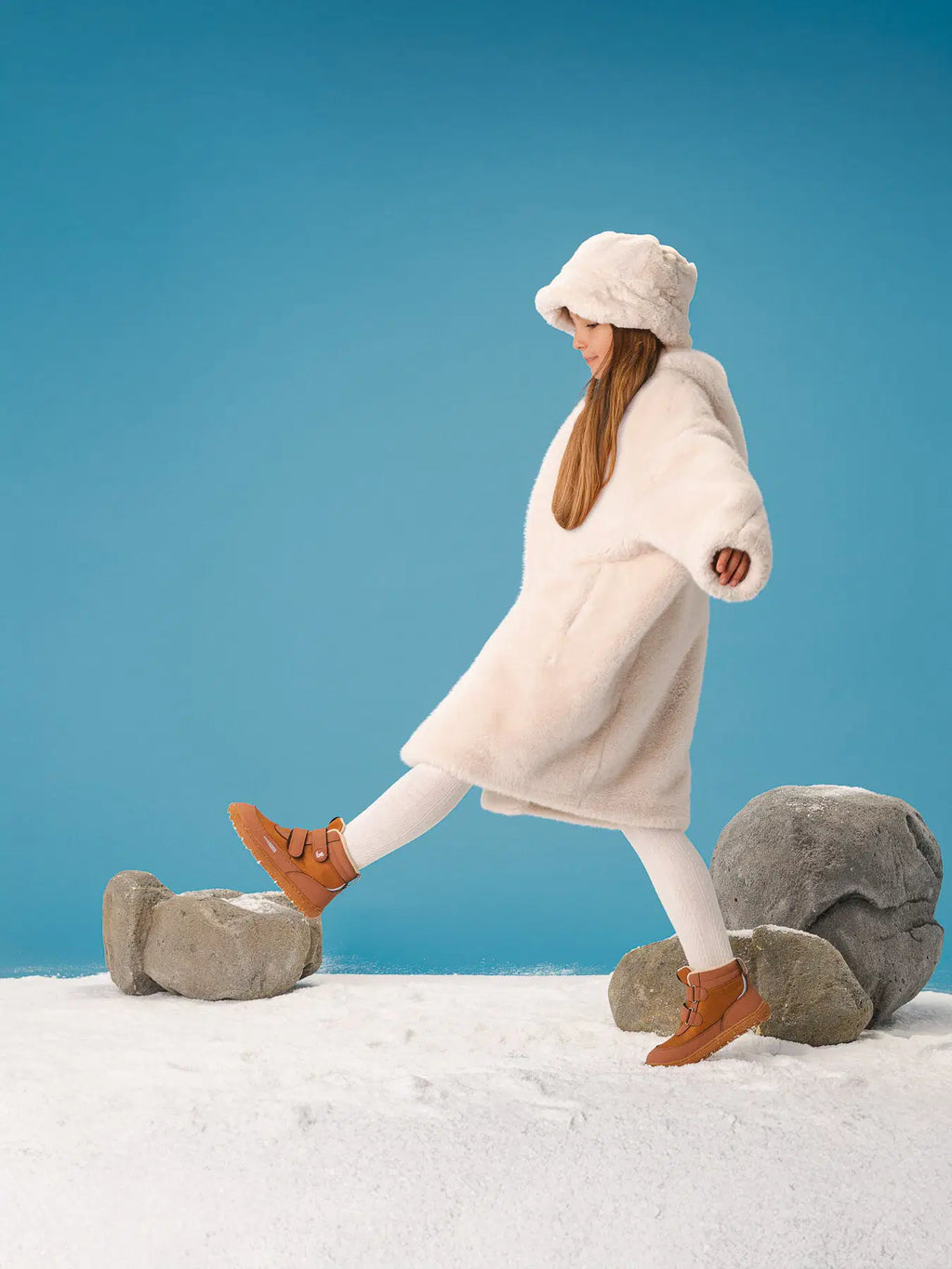 Kinder Winter Barfußschuhe Be Lenka Zippu Kids - All Brown